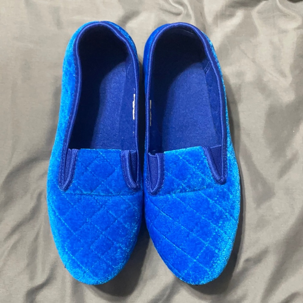 Blue slippers